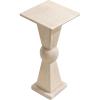 imageKate and Laurel Gaeta Modern Square Pedestal Drink Table 10 x 10 x 22 Bleached Wood Coastal Mango Wood Mini Table for Use as Small Bedroom Nightstand or Indoor Plant Stand