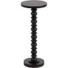 imageKate and Laurel Konya Modern Wooden Round Drink Table 10 x 10 x 23 Antique Gold TotemInspired Accent Pedestal Table with Turned Base for Use as Indoor Plant Stand or Mini Nightstand OptionBlack