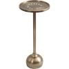imageKate and Laurel Miki Modern Pedestal Drink Table 10 x 10 x 23 Black Decorative Accent Martini Table for Use as Plant Stand Indoors or Outdoors or as a Living Room AccentGold