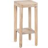imageKate and Laurel Talcott Modern Square Wood Drink Table 12 x 12 x 28 Black Transitional Decorative TwoTier Pedestal Table for Use as Plant Stand Indoors or Living Room Decor AccentNatural