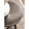 imageKate and Laurel Aja Modern Metal Round Drink Table 9 x 9 x 22 Antique Brass Decorative Geometric Pedestal Table with Circular Tabletop for Use as Metal Indoor Plant StandPewter