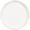 imageKate and Laurel Alessia Modern Decorative Metal Drink Table 8 x 8 x 22 White Transitional Round Cast Aluminum Pedestal Plant Stand with Rough Texture and Wavy Scalloped EdgeWhite