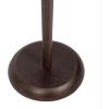imageKate and Laurel Alessia Modern Decorative Metal Drink Table 8 x 8 x 22 White Transitional Round Cast Aluminum Pedestal Plant Stand with Rough Texture and Wavy Scalloped EdgeBronze