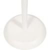imageKate and Laurel Alessia Modern Decorative Metal Drink Table 8 x 8 x 22 White Transitional Round Cast Aluminum Pedestal Plant Stand with Rough Texture and Wavy Scalloped EdgeWhite