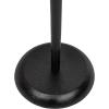 imageKate and Laurel Alessia Modern Decorative Metal Drink Table 8 x 8 x 22 White Transitional Round Cast Aluminum Pedestal Plant Stand with Rough Texture and Wavy Scalloped EdgeBlack