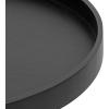 imageKate and Laurel Avery Modern Wooden Round Coffee Table 30 x 30 x 18 Black Decorative Transitional Living Room Coffee Table for Storage and DisplayBlack