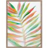 imageKate and Laurel Blake Palma Framed Printed Glass Wall Art by Jessi Raulet of Ettavee 18x24 Natural Decorative Vibrant Glass Nature Art for WallGold