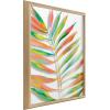 imageKate and Laurel Blake Palma Framed Printed Glass Wall Art by Jessi Raulet of Ettavee 18x24 Natural Decorative Vibrant Glass Nature Art for WallNatural