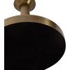 imageKate and Laurel Engles Traditional AdjustableHeight Pedestal Drink Table 10 x 10 x 30 Antique Brass and Black Vintage Round Indoor Metal Plant Stand with Embossed Sunburst PatternGold