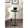 imageKate and Laurel Engles Traditional AdjustableHeight Pedestal Drink Table 10 x 10 x 30 Antique Brass and Black Vintage Round Indoor Metal Plant Stand with Embossed Sunburst PatternPewter