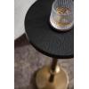 imageKate and Laurel Engles Traditional AdjustableHeight Pedestal Drink Table 10 x 10 x 30 Antique Brass and Black Vintage Round Indoor Metal Plant Stand with Embossed Sunburst PatternGoldBlack