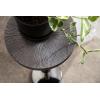 imageKate and Laurel Engles Traditional AdjustableHeight Pedestal Drink Table 10 x 10 x 30 Antique Brass and Black Vintage Round Indoor Metal Plant Stand with Embossed Sunburst PatternPewter