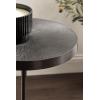 imageKate and Laurel Engles Traditional AdjustableHeight Pedestal Drink Table 10 x 10 x 30 Antique Brass and Black Vintage Round Indoor Metal Plant Stand with Embossed Sunburst PatternPewter