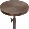 imageKate and Laurel Engles Traditional AdjustableHeight Pedestal Drink Table 10 x 10 x 30 Antique Brass and Black Vintage Round Indoor Metal Plant Stand with Embossed Sunburst PatternBronze