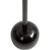 imageKate and Laurel Frisk Modern Round Metal Drink Table 8 x 8 x 23 Black Metal Martini Table with Pedestal Design for Use as Small Indoor Plant Stand or Living Room Accent