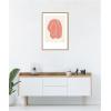 imageKate and Laurel Head Down Terracotta Silhouette Framed Canvas Wall Art by Simon West 23 x 33 Sylvie Natural Modern Contemporary People Abstract Art for Wall Decor Living Room Bedroom