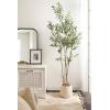 imageKate and Laurel Jia Transitional Round Indoor Planter Pot 11 x 11 x 11 Cream Modern Circular Planter for Indoor Plants for Living Room or Sunroom Decor