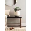 imageKate and Laurel Jia Transitional Round Indoor Planter Pot 11 x 11 x 11 Cream Modern Circular Planter for Indoor Plants for Living Room or Sunroom Decor