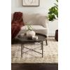 imageKate and Laurel Mahdavi Modern Round Metal Living Room Coffee Table 25 x 25 x 16 Bronze Transitional Circle Coffee Table with Moroccan Textured Top for Outdoor Furniture Decor