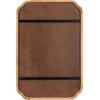 imageKate and Laurel Marston Modern Farmhouse Scalloped Fabric Pinboard 20 x 30 Rustic Brown Transitional Rectangular Bulletin Board for Use as Motivational Vision Board or Decorative Wall Organizer
