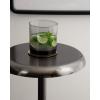 imageKate and Laurel Morizet Modern Round Drink Table 10 x 10 x 22 Gunmetal Transitional Metal Martini Table with Pedestal Design for Use as Small Indoor Plant Stand or Living Room Accent