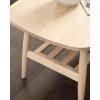 imageKate and Laurel Nilas MidCentury Modern Tiered Rectangle Coffee Table 44 x 22 x 18 Light Natural Transitional TwoTier Rectangular Living Room Table with Storage and Solid Rubberwood Construction