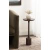 imageKate and Laurel Nisha Modern Mango Wood Round Drink Table 10 x 10 x 22 Dark Brown Transitional Wooden Circle Mini Table for Use as Indoor Plant Stand or Living Room AccentDark Brown