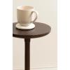 imageKate and Laurel Nisha Modern Mango Wood Round Drink Table 10 x 10 x 22 Dark Brown Transitional Wooden Circle Mini Table for Use as Indoor Plant Stand or Living Room AccentDark Brown