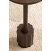 imageKate and Laurel Nisha Modern Mango Wood Round Drink Table 10 x 10 x 22 Dark Brown Transitional Wooden Circle Mini Table for Use as Indoor Plant Stand or Living Room AccentDark Brown