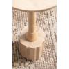 imageKate and Laurel Nisha Modern Mango Wood Round Drink Table 10 x 10 x 22 Dark Brown Transitional Wooden Circle Mini Table for Use as Indoor Plant Stand or Living Room AccentNatural