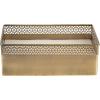 imageKate and Laurel Pearce Rectangle Decorative Metal Candle Bowl 11 x 6 x 4 Gray Gunmetal Large ThreeWick Unscented Candle with Decorative Bowl for Living Room DecorGold