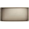imageKate and Laurel Pearce Rectangle Decorative Metal Candle Bowl 11 x 6 x 4 Gray Gunmetal Large ThreeWick Unscented Candle with Decorative Bowl for Living Room DecorGold