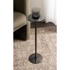 imageKate and Laurel Pianka Decorative Modern Pedestal Round Drink Table 7 x 7 x 22 Gunmetal Cast Aluminum Mini Table with Organic Tabletop Shape for Use as Small Plant Stand or Living Room AccentPewter