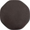 imageKate and Laurel Pianka Decorative Modern Pedestal Round Drink Table 7 x 7 x 22 Gunmetal Cast Aluminum Mini Table with Organic Tabletop Shape for Use as Small Plant Stand or Living Room AccentPewter
