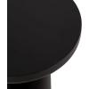 imageKate and Laurel Pylar Modern Wooden Drink Table 10 x 10 x 21 Black Transitional Mini Table with Chunky Pillar Base for Use as Pedestal Plant Stand Indoors or Small Nightstand Option
