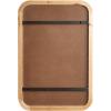 imageKate and Laurel Rahfy Modern Rattan Framed Wall Pinboard 20 x 30 Natural Rattan Boho Rounded Rectangle Bulletin Board for Use as Motivational Vision Board or Wall Organizer