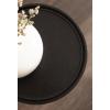 imageKate and Laurel Ropa Transitional Round Pedestal Drink Table 9 x 9 x 22 Black Decorative Cast Aluminum Mini Table with Spiral Rope Design for Use as Indoor Plant Stand or Living Room AccentBlack