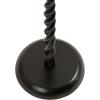 imageKate and Laurel Ropa Transitional Round Pedestal Drink Table 9 x 9 x 22 Black Decorative Cast Aluminum Mini Table with Spiral Rope Design for Use as Indoor Plant Stand or Living Room AccentBlack