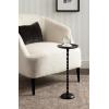 imageKate and Laurel Ropa Transitional Round Pedestal Drink Table 9 x 9 x 22 Black Decorative Cast Aluminum Mini Table with Spiral Rope Design for Use as Indoor Plant Stand or Living Room AccentBlack