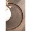 imageKate and Laurel Ropa Transitional Round Pedestal Drink Table 9 x 9 x 22 Black Decorative Cast Aluminum Mini Table with Spiral Rope Design for Use as Indoor Plant Stand or Living Room AccentBronze