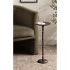 imageKate and Laurel Ropa Transitional Round Pedestal Drink Table 9 x 9 x 22 Black Decorative Cast Aluminum Mini Table with Spiral Rope Design for Use as Indoor Plant Stand or Living Room AccentBronze
