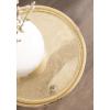 imageKate and Laurel Ropa Transitional Round Pedestal Drink Table 9 x 9 x 22 Black Decorative Cast Aluminum Mini Table with Spiral Rope Design for Use as Indoor Plant Stand or Living Room AccentGold