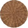 imageKate and Laurel Sula Modern Woven Rattan Round Drink Table 10 x 10 x 22 Natural Rattan Boho Sculptural Circle Mini Table for Use as Indoor Plant Stand or Living Room Accent Table