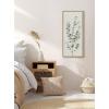 imageKate and Laurel Sylvie Eucalyptus Botanical I Framed Canvas Wall Art by The Creative Bunch Studio 18x40 Panel Gold Decorative Plant ArtNatural