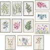 imageKate and Laurel Sylvie Green Fern and Ruscus Framed Canvas Wall Art Set by Patricia Shaw 2 Piece 18x24 Natural Natural Plant Leaf Art Set for Wall