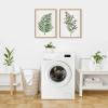 imageKate and Laurel Sylvie Green Fern and Ruscus Framed Canvas Wall Art Set by Patricia Shaw 2 Piece 18x24 Natural Natural Plant Leaf Art Set for Wall