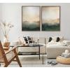 imageKate and Laurel Sylvie Green Mountain Abstract I Framed Canvas Wall Art by Amy Lighthall 315x415 Gold Soft Mountain Landscape Art for WallGold