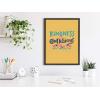 imageKate and Laurel Sylvie Kindness is Contagious Framed Canvas Wall Art by Jenn Van Wyk of Courageous ampamp Kind Paper Co 18x24 Gray Motivational Art for Wall