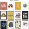 imageKate and Laurel Sylvie Kindness is Contagious Framed Canvas Wall Art by Jenn Van Wyk of Courageous ampamp Kind Paper Co 18x24 Gray Motivational Art for Wall