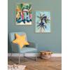 imageKate and Laurel Sylvie Surf and Sand and Tropical Palms Study Framed Canvas Wall Art Set by Rachel Christopoulos 2 Piece Set 18x24 NaturalNatural